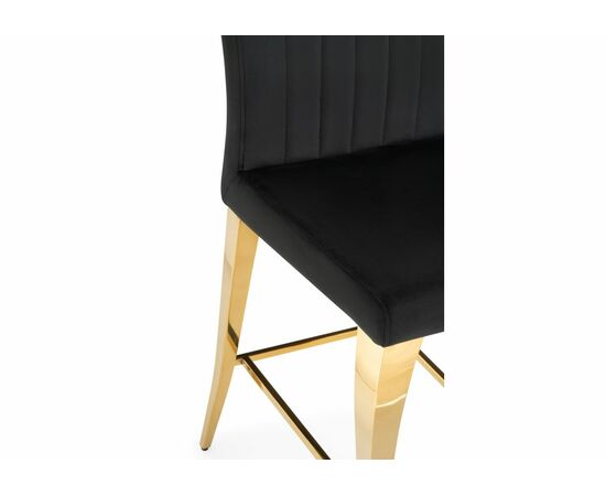 Барный стул Joan black / gold, изображение 6 | Интернет магазин мебели и декора LifeDekor