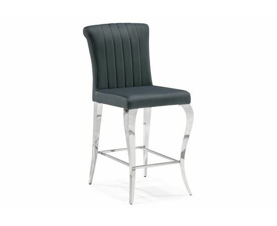 Барный стул Joan dark grey / steel | Интернет магазин мебели и декора LifeDekor