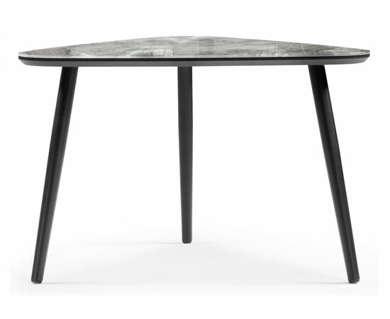Стол стеклянный Рамси мрамор серый, изображение 2 | Интернет магазин мебели и декора LifeDekor