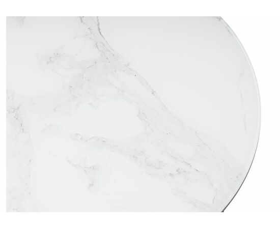 Стол стеклянный Роб D-450 мрамор белый, изображение 4 | Интернет магазин мебели и декора LifeDekor