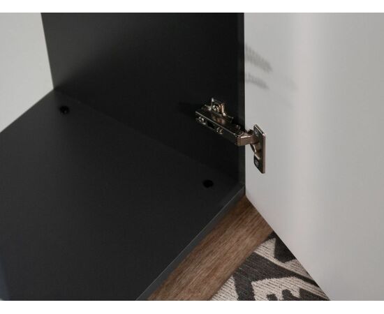 Стенка «Нео», Антрацит/Белый бриллиант, изображение 12 | Интернет магазин мебели и декора LifeDekor