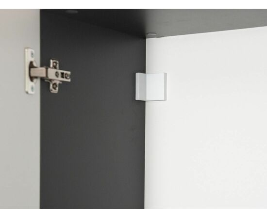 Стенка «Нео», Антрацит/Белый бриллиант, изображение 13 | Интернет магазин мебели и декора LifeDekor