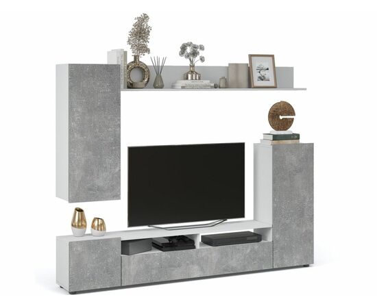 Стенка «Нео», Белый/Ателье светлый, изображение 4 | Интернет магазин мебели и декора LifeDekor