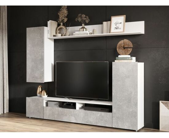 Стенка «Нео», Белый/Ателье светлый | Интернет магазин мебели и декора LifeDekor