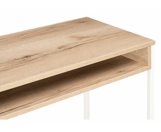 Стол Лео Лофт дуб делано светлый / матовый белый, изображение 4 | Интернет магазин мебели и декора LifeDekor