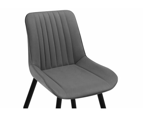 Стул Седа темно-серый / черный, изображение 2 | Интернет магазин мебели и декора LifeDekor