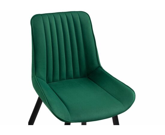 Стул Седа велюр зеленый / черный, изображение 2 | Интернет магазин мебели и декора LifeDekor