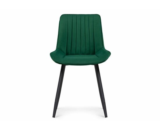 Стул Седа велюр зеленый / черный, изображение 3 | Интернет магазин мебели и декора LifeDekor