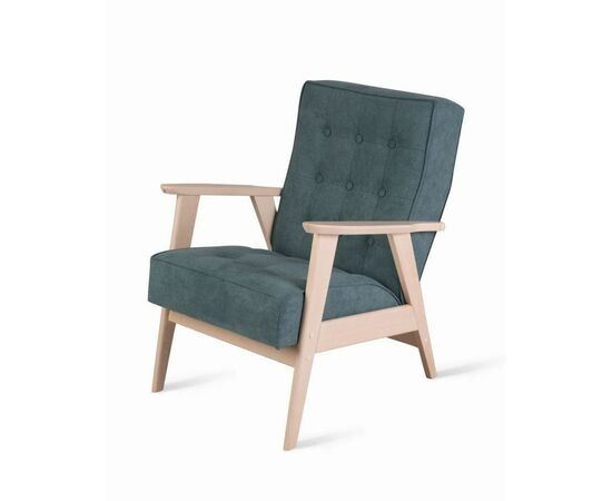 Кресло РЕТРО (беленый дуб / RS 29 - бирюзовый), изображение 5 | Интернет магазин мебели и декора LifeDekor