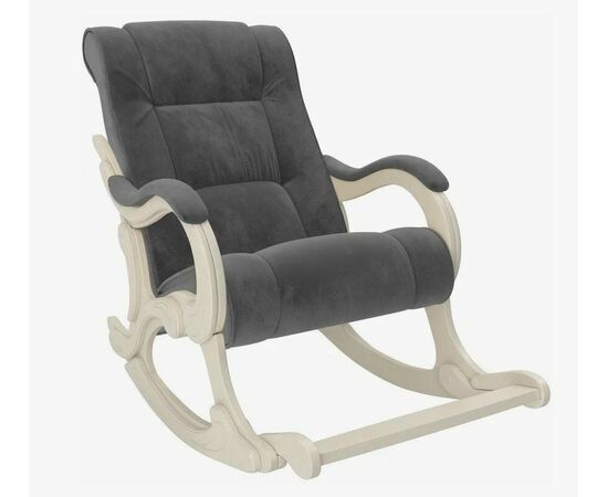 Кресло-качалка Сенатор 77 (Verona Antrazite Grey/Дуб Шампань), изображение 2 | Интернет магазин мебели и декора LifeDekor