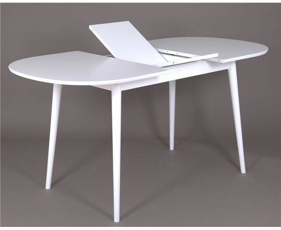 Стол овальный Алиса-1200  (белый/белый) раздвижной, изображение 8 | Интернет магазин мебели и декора LifeDekor