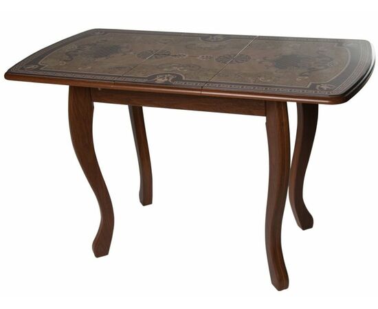 Стол М58 «Альба» мини стекло ДП1-02-06, Инкрустация, мореная береза, изображение 4 | Интернет магазин мебели и декора LifeDekor