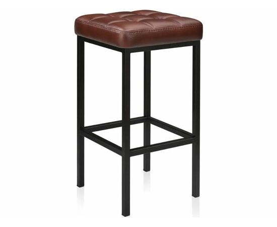 Стул «Камелот» ДП 2-07, кожзам «Мустанг браун», каркас черный матовый, изображение 2 | Интернет магазин мебели и декора LifeDekor