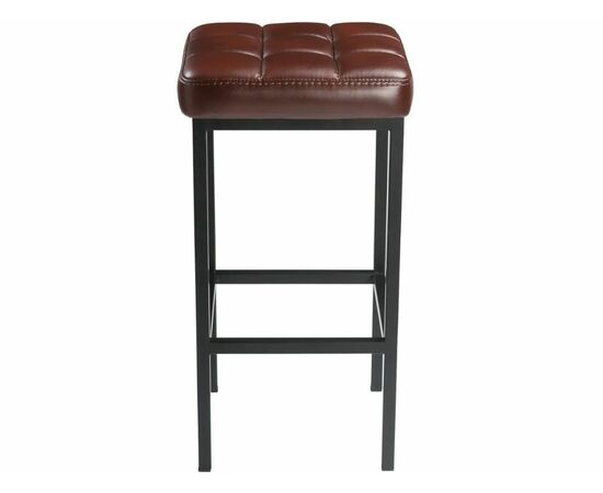 Стул «Камелот» ДП 2-07, кожзам «Мустанг браун», каркас черный матовый, изображение 4 | Интернет магазин мебели и декора LifeDekor