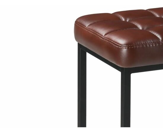 Стул «Камелот» ДП 2-07, кожзам «Мустанг браун», каркас черный матовый, изображение 5 | Интернет магазин мебели и декора LifeDekor