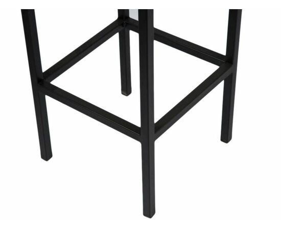 Стул «Камелот» ДП 2-07, кожзам «Темно-серый», каркас черный матовый, изображение 4 | Интернет магазин мебели и декора LifeDekor