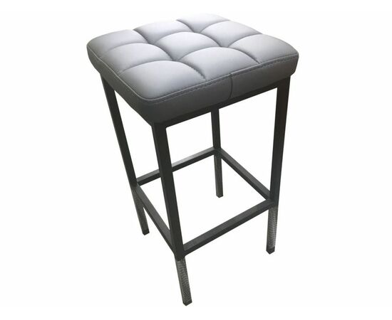 Стул «Камелот» ДП 2-07, кожзам «Темно-серый», каркас черный матовый, изображение 5 | Интернет магазин мебели и декора LifeDekor