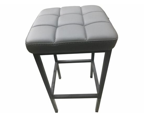 Стул «Камелот» ДП 2-07, кожзам «Темно-серый», каркас черный матовый, изображение 3 | Интернет магазин мебели и декора LifeDekor