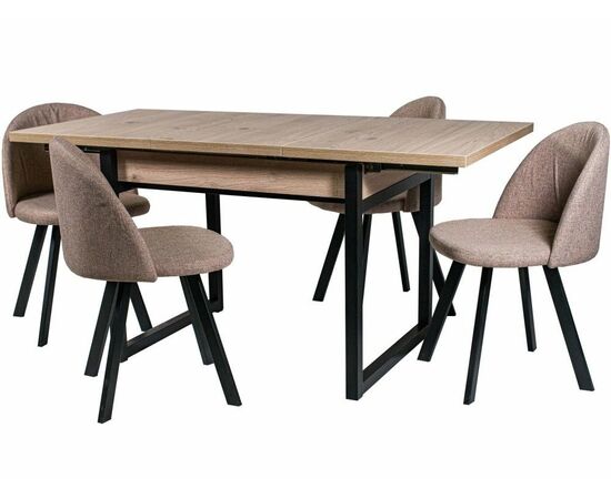 Стол М64 «АРТ» ДП1-02-05 1100(2000)*760 ЛДСП «Эврика», черный матовый, изображение 16 | Интернет магазин мебели и декора LifeDekor