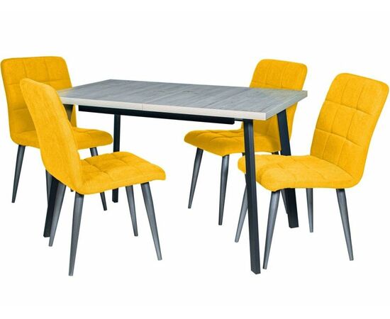 Стол М96 «Каспер» ДП1-02-06 1200 (1600)*750 ЛДСП «Наоми», графит, изображение 10 | Интернет магазин мебели и декора LifeDekor