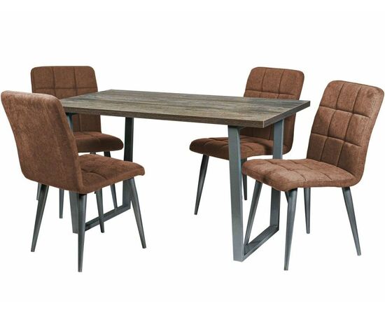 Стол М78 «Патика» ДП1-01-07 ЛДСП Сосна Пасадена, каркас металлик, изображение 9 | Интернет магазин мебели и декора LifeDekor