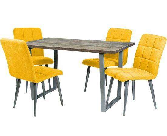 Стол М78 «Патика» ДП1-01-07 ЛДСП Сосна Пасадена, каркас металлик, изображение 10 | Интернет магазин мебели и декора LifeDekor