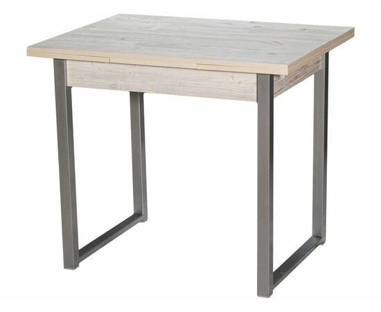 Стол М102 «Алан» ДП1-01-11 900(1200)(1500)*670, ЛДСП:Наоми, Н/стола (Металлик), изображение 2 | Интернет магазин мебели и декора LifeDekor