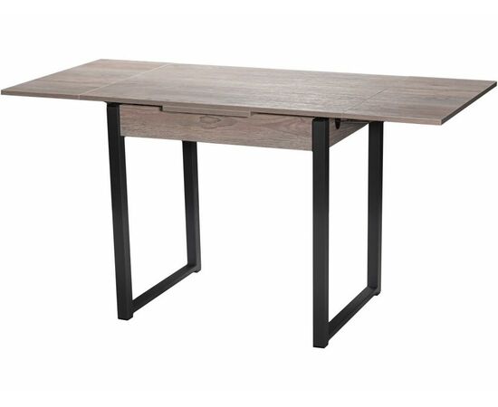 Стол М102 «Алан» ДП1-01-11 900(1200)(1500)*670, ЛДСП:Навара, Н/стола (Графит), изображение 3 | Интернет магазин мебели и декора LifeDekor