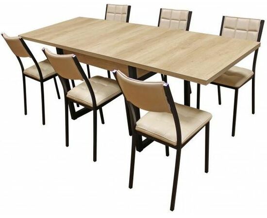 Стол М64 «АРТ» ДП1-02-05 1100(2000)*760 ЛДСП «Эврика», черный матовый, изображение 13 | Интернет магазин мебели и декора LifeDekor