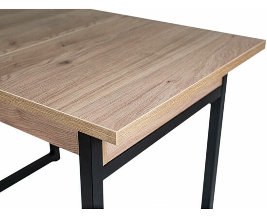 Стол М64 «АРТ» ДП1-02-05 1100(2000)*760 ЛДСП «Эврика», черный матовый, изображение 11 | Интернет магазин мебели и декора LifeDekor