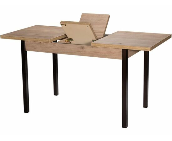 Стол М65 «Денвер» ДП1-01-06 1100(1400)*680 ЛДСП «Дуб Эврика», квадратные Арабискат, изображение 3 | Интернет магазин мебели и декора LifeDekor