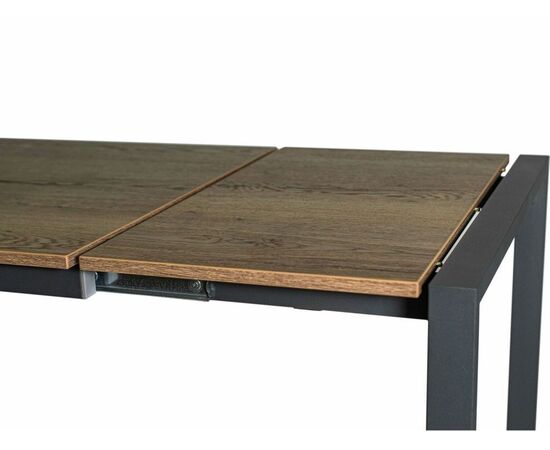 Стол М91 «Кастел» ДП1-01-02 1200(1600)*700 ЛДСП «Галифакс»/«Графит», изображение 5 | Интернет магазин мебели и декора LifeDekor