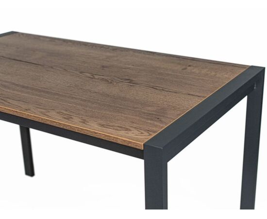 Стол М91 «Кастел» ДП1-01-02 1200(1600)*700 ЛДСП «Галифакс»/«Графит», изображение 7 | Интернет магазин мебели и декора LifeDekor