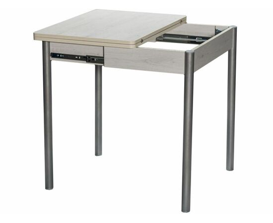 Стол ДП1-01-08 700(1000)*500 «Компакт» ЛДСП:Дуб Самерсет, Н/с прямые Металлик, изображение 3 | Интернет магазин мебели и декора LifeDekor