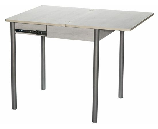 Стол ДП1-01-08 700(1000)*500 «Компакт» ЛДСП:Дуб Самерсет, Н/с прямые Металлик, изображение 4 | Интернет магазин мебели и декора LifeDekor