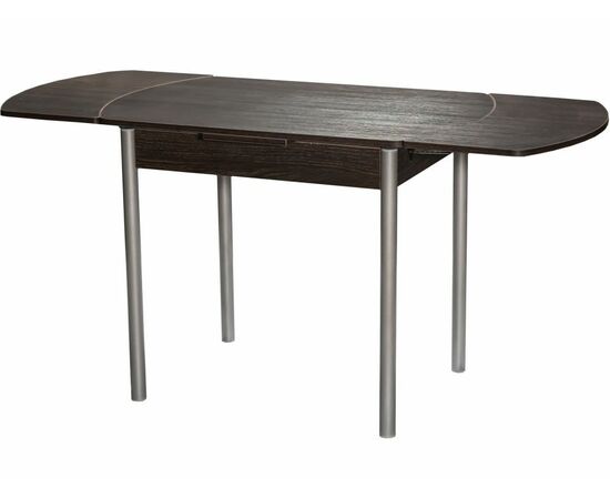 Стол М2 ДП1-02-04 1000(1600)*670, ЛДСП:Дуб Кантербери, Н/стола прямые Металлик, изображение 3 | Интернет магазин мебели и декора LifeDekor