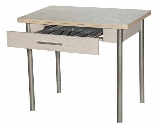 Стол М20 ДП1-02-05 900(1200)*600, ЛДСП:Дуб Самерсет, Н/стола (Металлик), изображение 3 | Интернет магазин мебели и декора LifeDekor