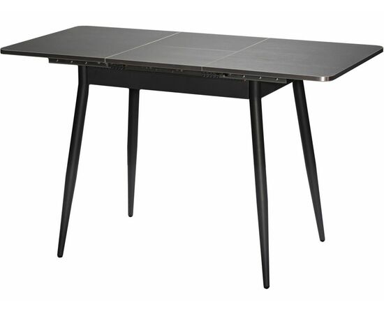 Стол М46 «Бостон» ДП1-01-10 900(1270)*600, ЛДСП:Графит, Н/стола прямые с ут. Графит, изображение 3 | Интернет магазин мебели и декора LifeDekor