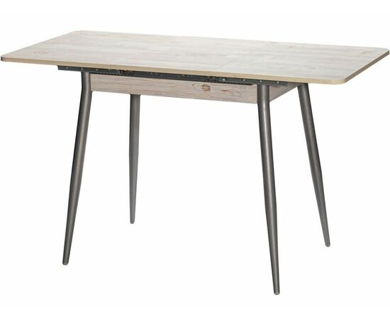 Стол М46 «Бостон» ДП1-01-10 900(1270)*600, ЛДСП:Наоми, Н/стола прямые с ут. Металлик, изображение 3 | Интернет магазин мебели и декора LifeDekor