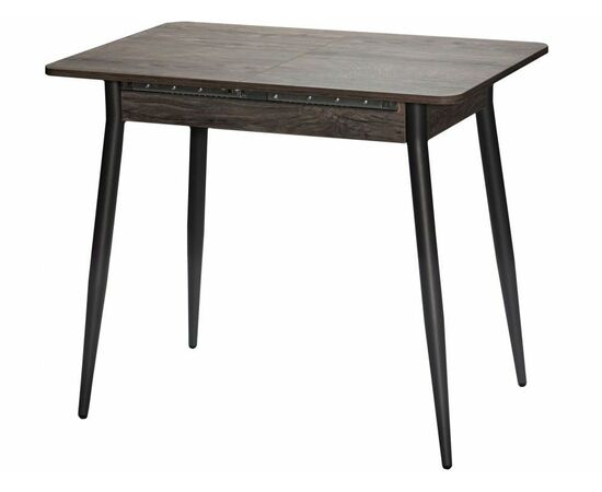 Стол М46 «Бостон» ДП1-01-10 900(1270)*600, ЛДСП:Дуб Рошелье, Н/стола прямые с ут. Графит, изображение 2 | Интернет магазин мебели и декора LifeDekor