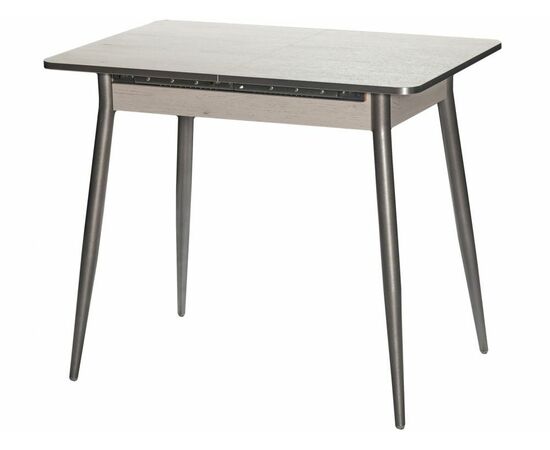 Стол М46 «Бостон» ДП1-01-10 900(1270)*600, ЛДСП:Дуб Самерсет, Н/стола прямые с ут. Металлик, изображение 2 | Интернет магазин мебели и декора LifeDekor