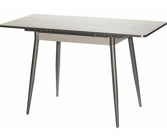 Стол М46 «Бостон» ДП1-01-10 900(1270)*600, ЛДСП:Дуб Самерсет, Н/стола прямые с ут. Металлик, изображение 3 | Интернет магазин мебели и декора LifeDekor