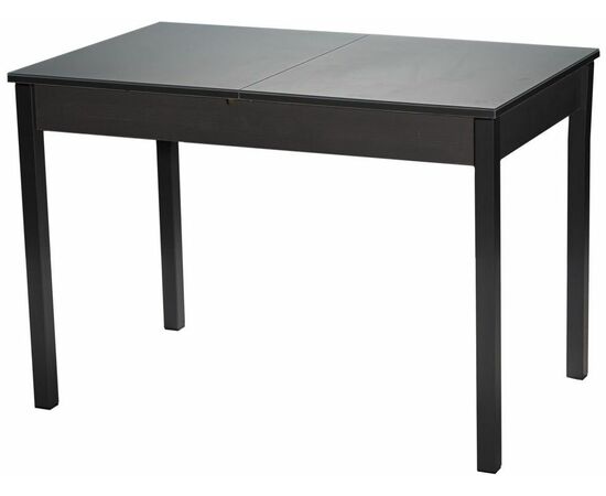 Стол М81 ДП1-03-03 1100(1400)*680 «Бристоль» Стекло Мателюкс с/в «Темно-серое», Н/с Графит, изображение 2 | Интернет магазин мебели и декора LifeDekor