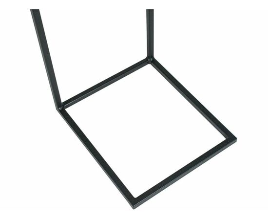 Стол М86 ДП1-03-04 340*300*610 фотопечать «Камень бежевый», черный матовый, изображение 6 | Интернет магазин мебели и декора LifeDekor