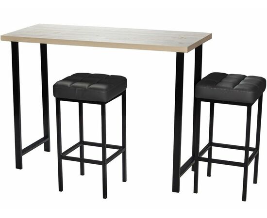 Стол-консоль барный М94 ДП1-02-04 ЛДСП «Наоми», Каркас черный матовый, изображение 3 | Интернет магазин мебели и декора LifeDekor