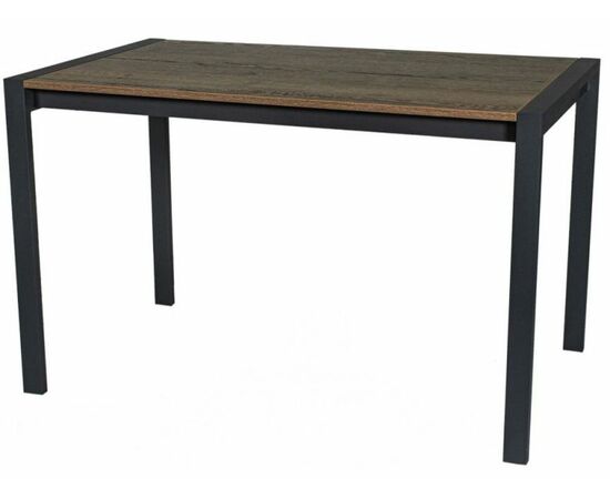 Стол М91 «Кастел» ДП1-01-02 1200(1600)*700 ЛДСП «Галифакс»/«Графит» | Интернет магазин мебели и декора LifeDekor