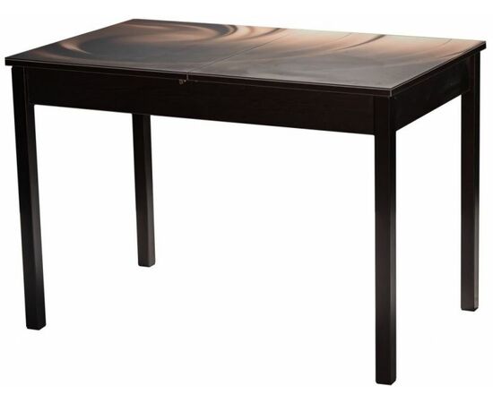 Стол М82 ДП1-03-03 1100(1400)*680 «Бристоль» Стекло Мателюкс с/в «Шоколад/орех», Н/с Арабискат | Интернет магазин мебели и декора LifeDekor