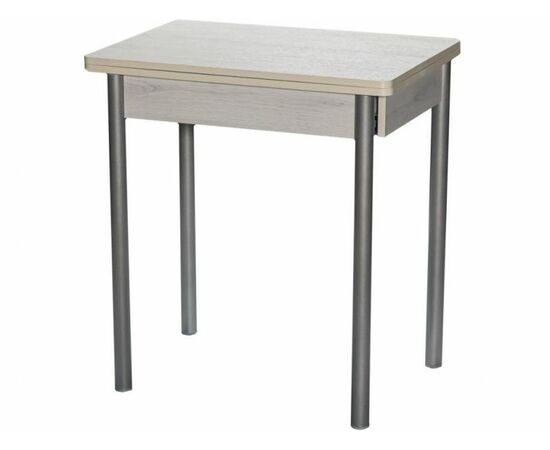 Стол ДП1-01-08 700(1000)*500 «Компакт» ЛДСП:Дуб Самерсет, Н/с прямые Металлик | Интернет магазин мебели и декора LifeDekor