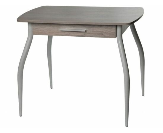 Стол М55 «Граус» ДП1-01-02  с ящиком ЛДСП «Навара», с утонением (белый мрамор) | Интернет магазин мебели и декора LifeDekor