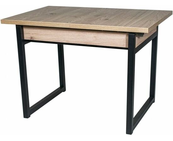 Стол М64 «АРТ» ДП1-02-05 1100(2000)*760 ЛДСП «Эврика», черный матовый | Интернет магазин мебели и декора LifeDekor